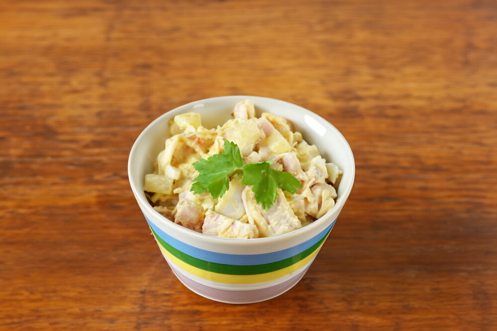 Smoked Chicken, Egg and Cheese Salad