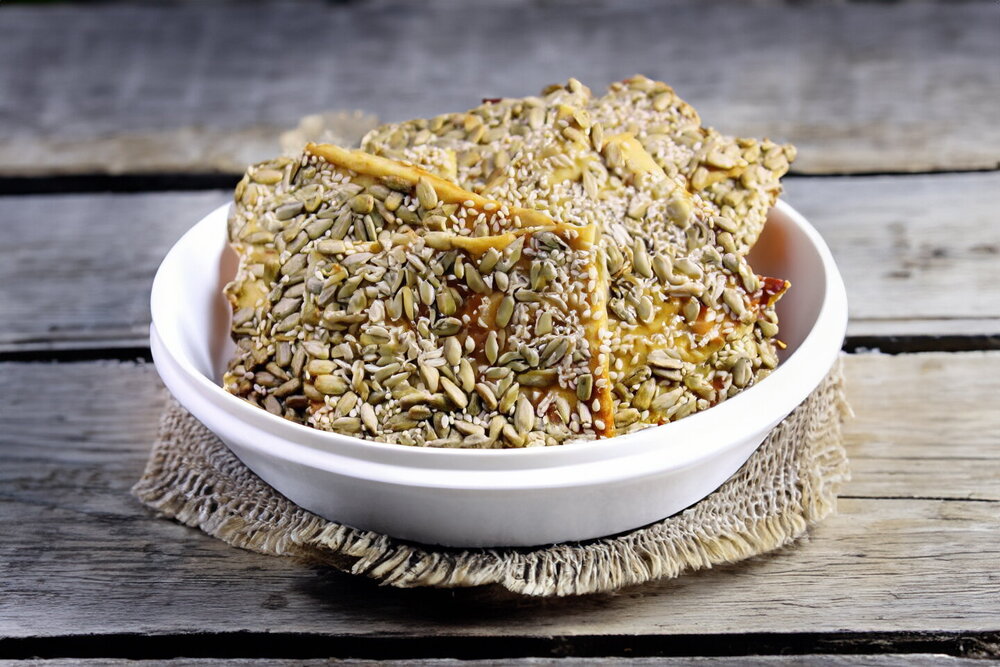 Galette Cookies with Sunflower and Sesame Seeds