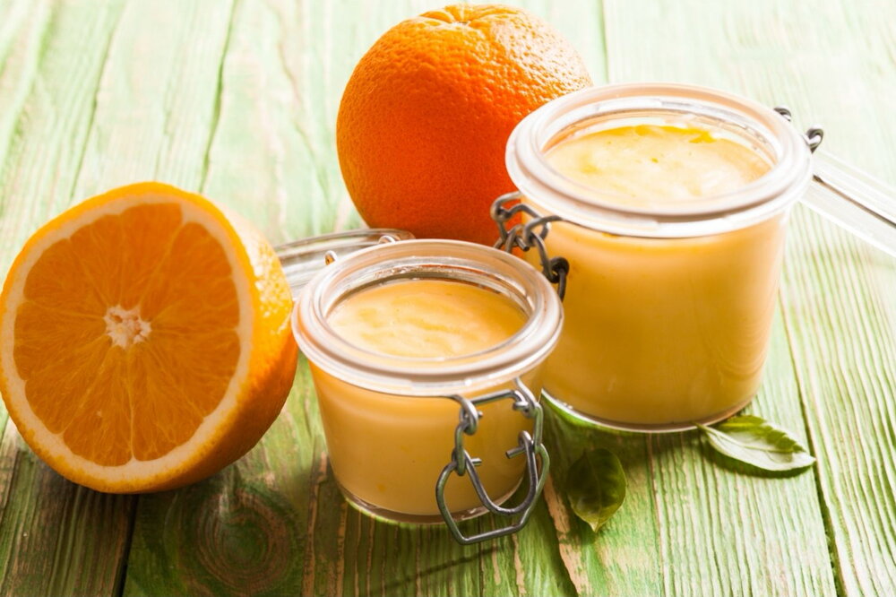Orange and thyme curd