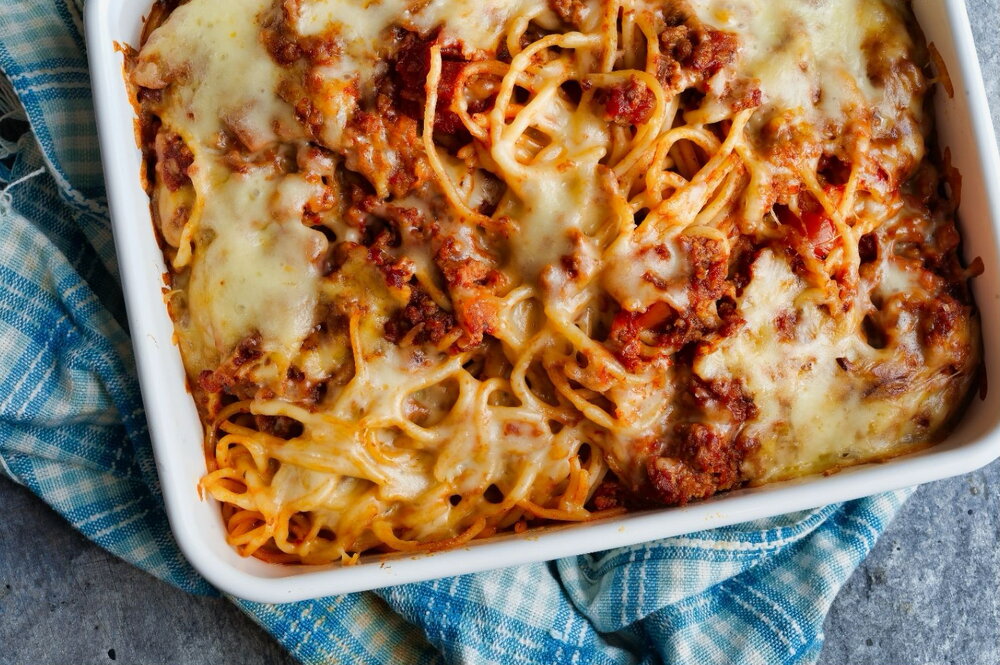 One pan pasta bolognese