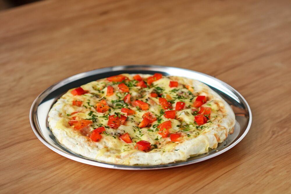 Skillet Lavash Breakfast with Egg and Cheese Filling