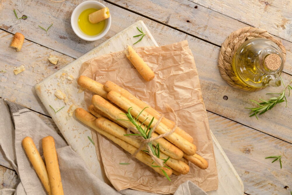 Olive breadsticks
