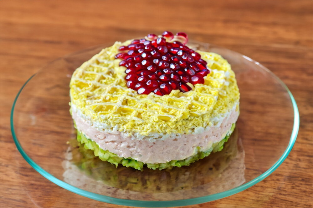 Krill Meat Salad with Egg and Cucumber