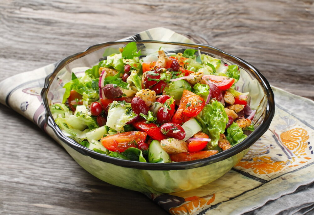 Chicken Breast and Canned Bean Salad