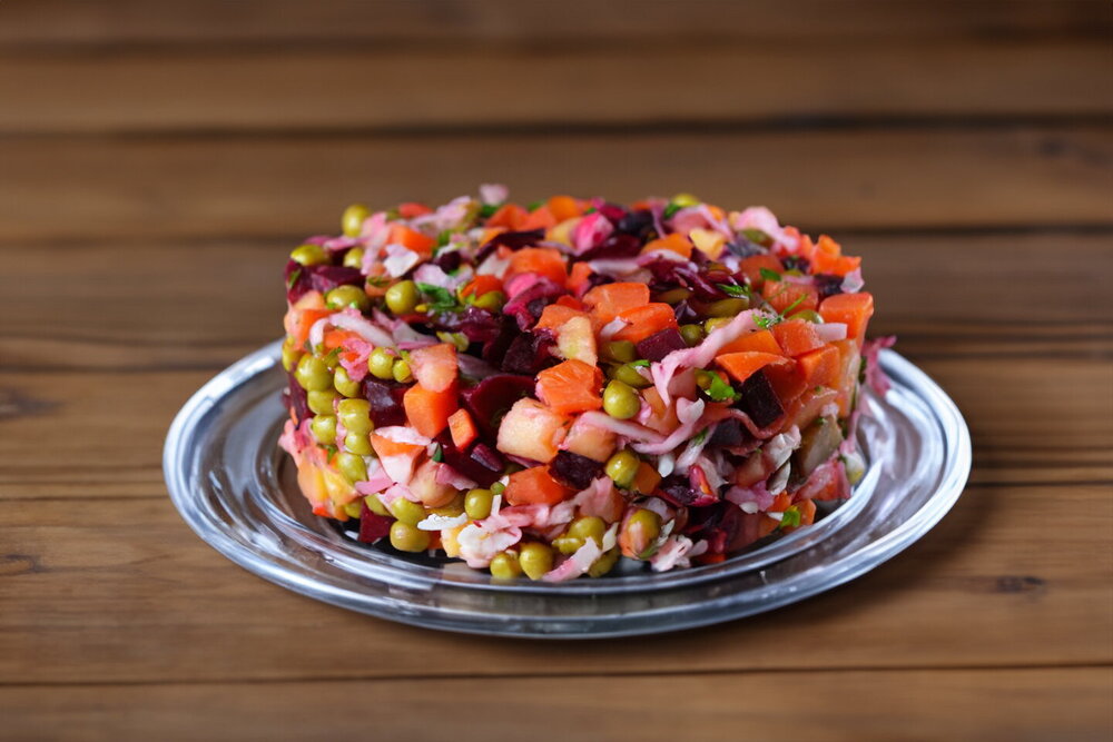 Classic Vinaigrette Salad with Peas