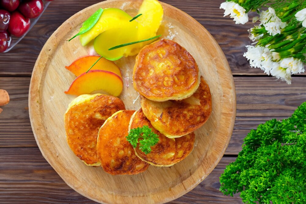 Fluffy Sour Yeast Pancakes