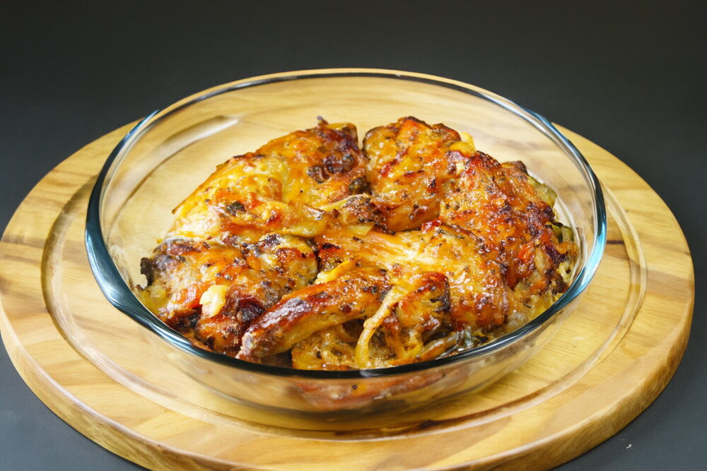 Rabbit Stewed in Sour Cream in the Oven