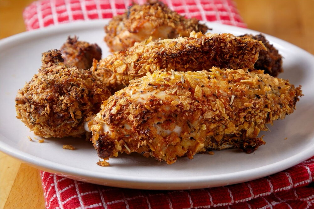 Oven-fried chicken