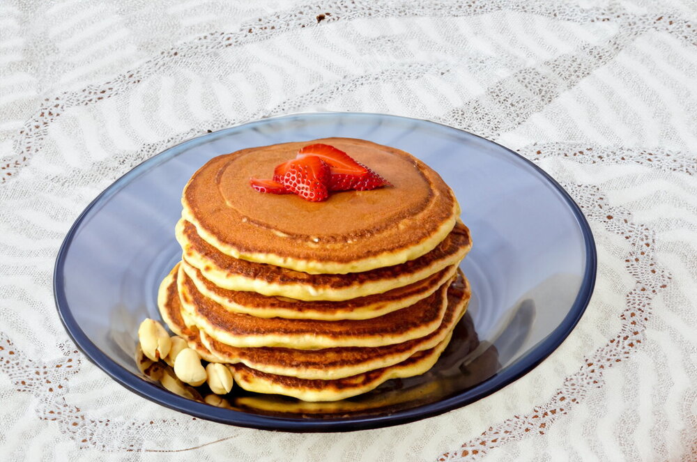 Fluffy Kefir Pancakes