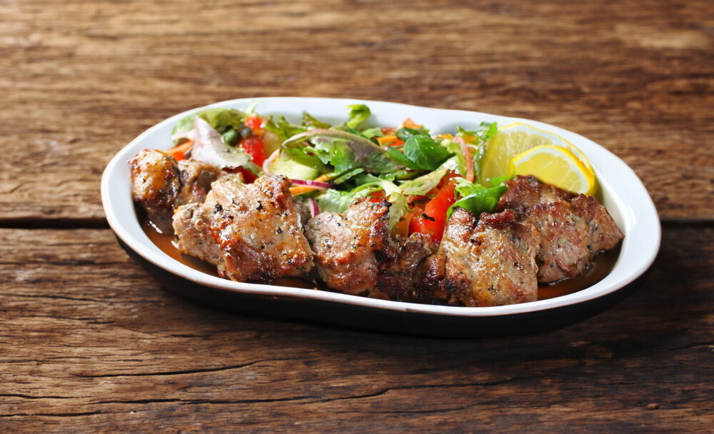 Pork Shashlik with Onions