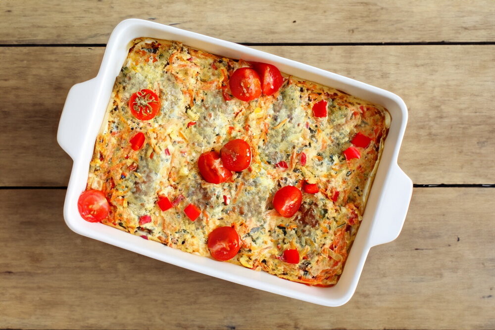 Lazy Cabbage Rolls in the Oven with Sour Cream Sauce