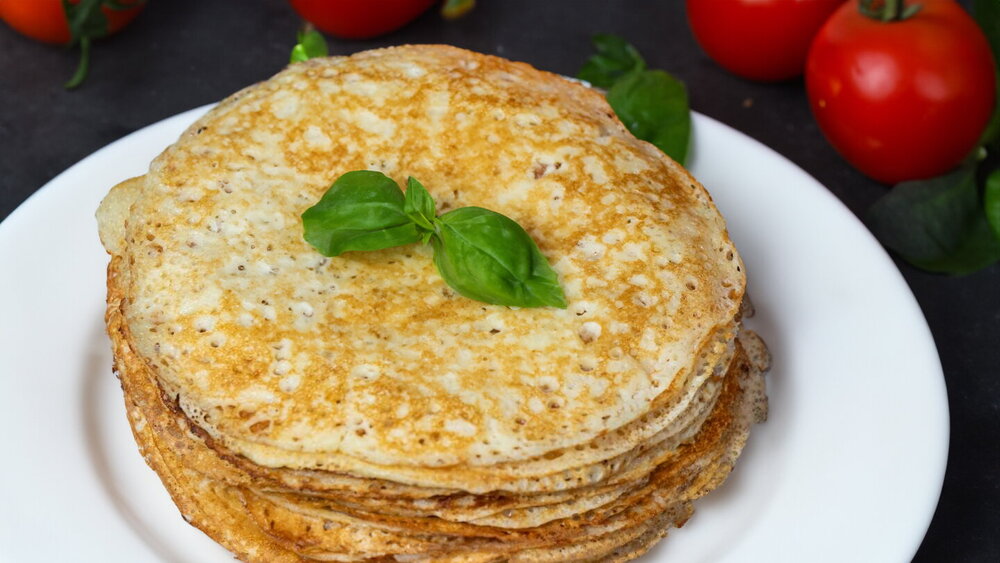 Yeast Pancakes with Milk and Eggs