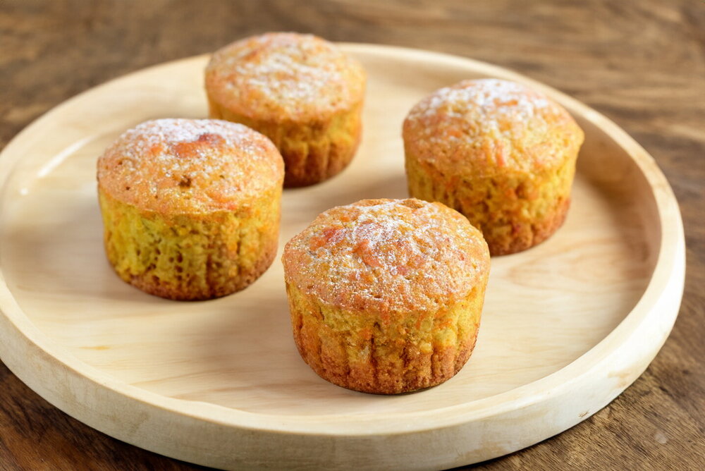 Easy Carrot Muffins in Silicone Molds