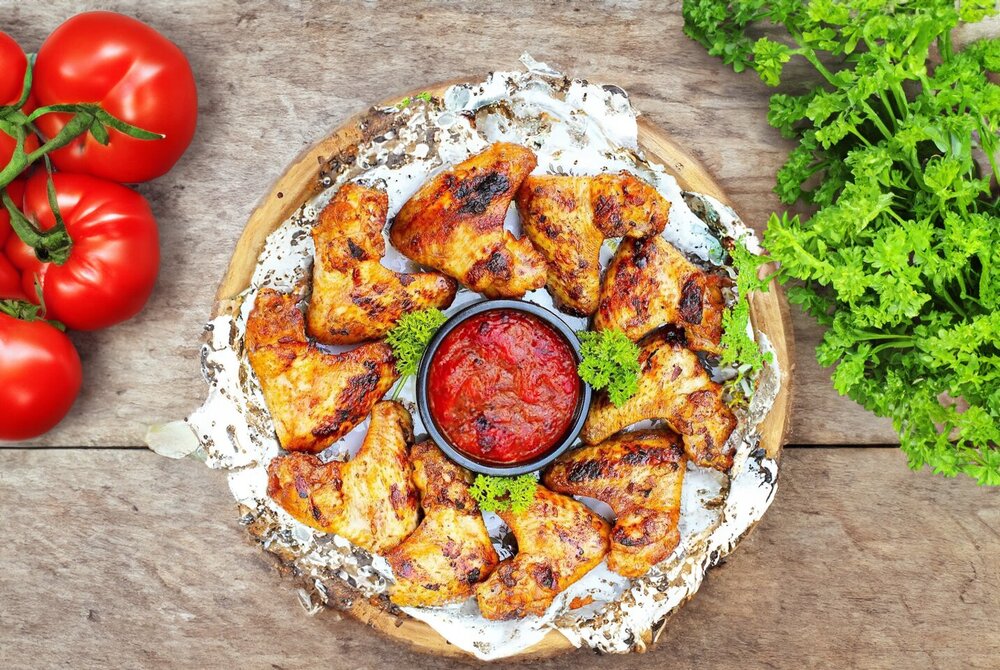 Grilled Chicken Wing Skewers (Shashlik)