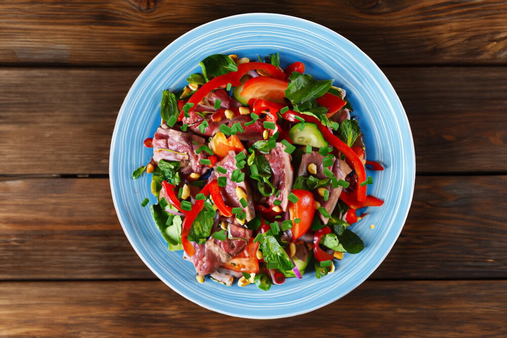 Warm Thai Beef Salad with Bell Pepper