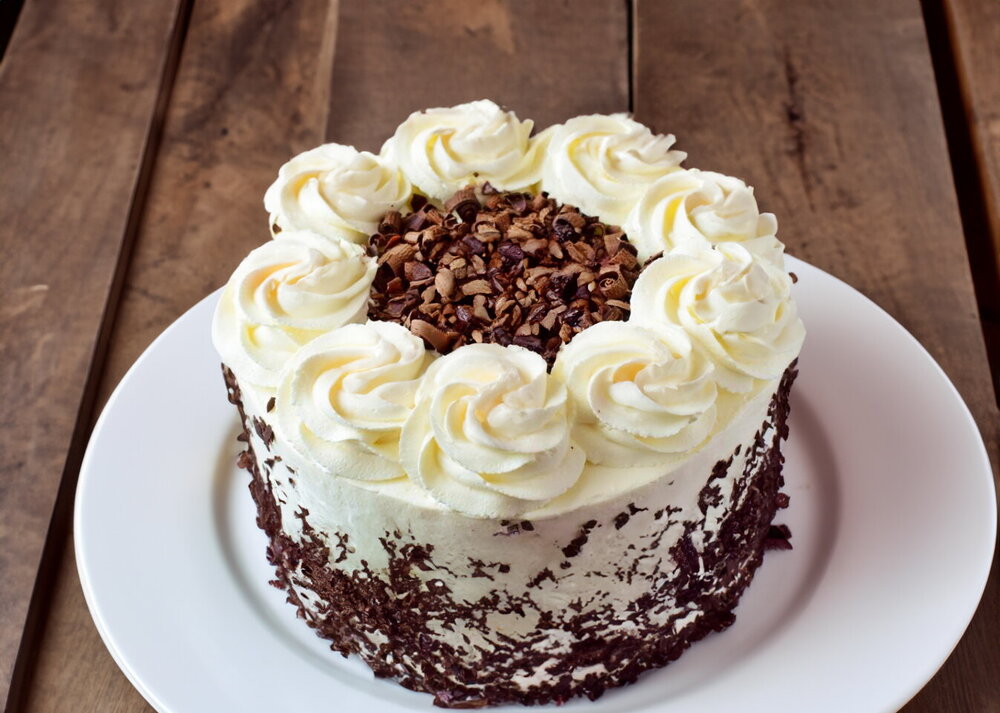 Classic Black Forest Cake with Cherries (Schwarzwälder Kirschtorte)