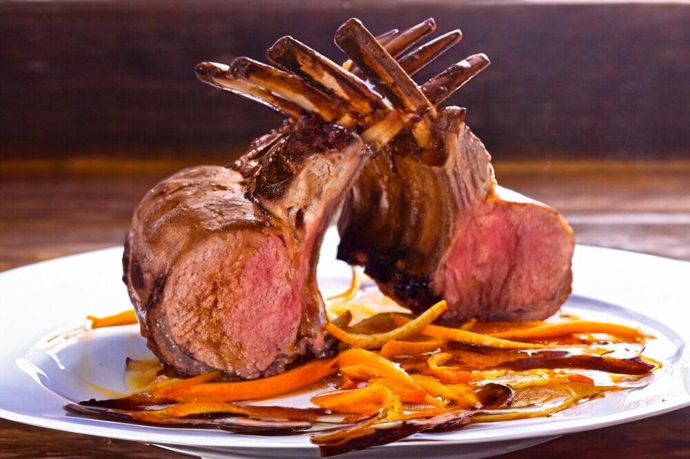 Rack of Lamb in the Oven