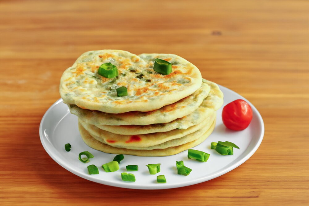 Skillet Flatbreads with Green Onions