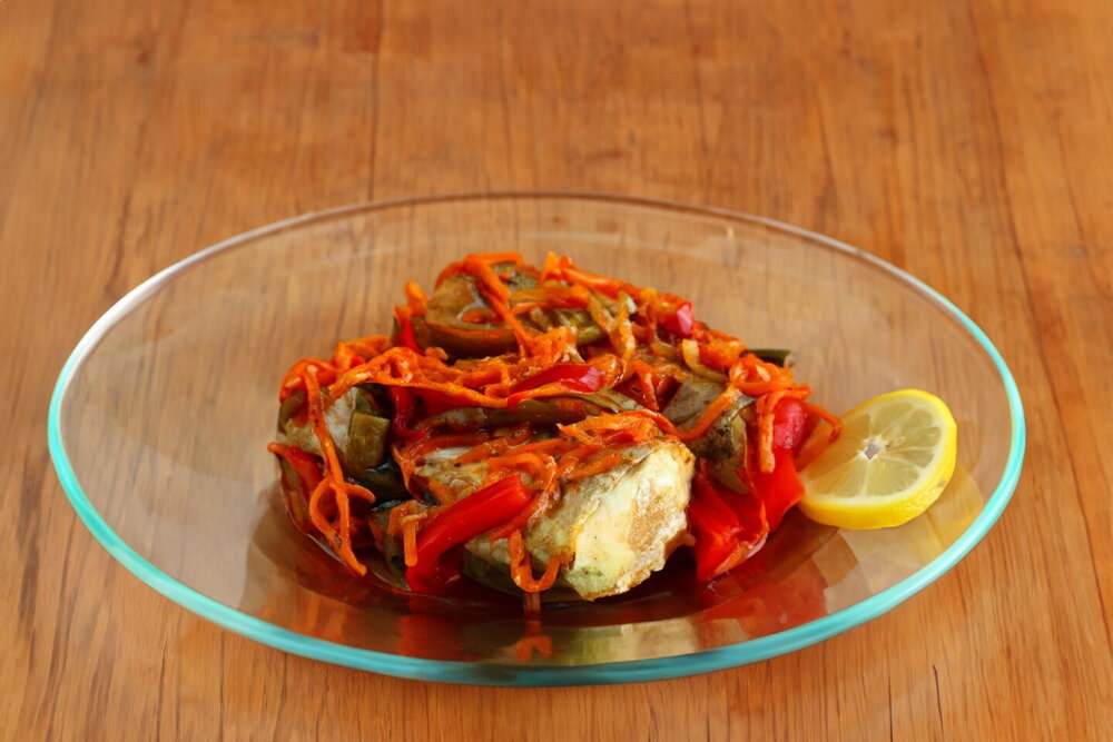 Oven-Baked Pollock with Vegetables