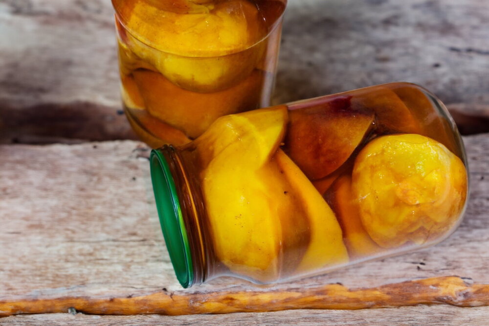 Peach Compote for Winter