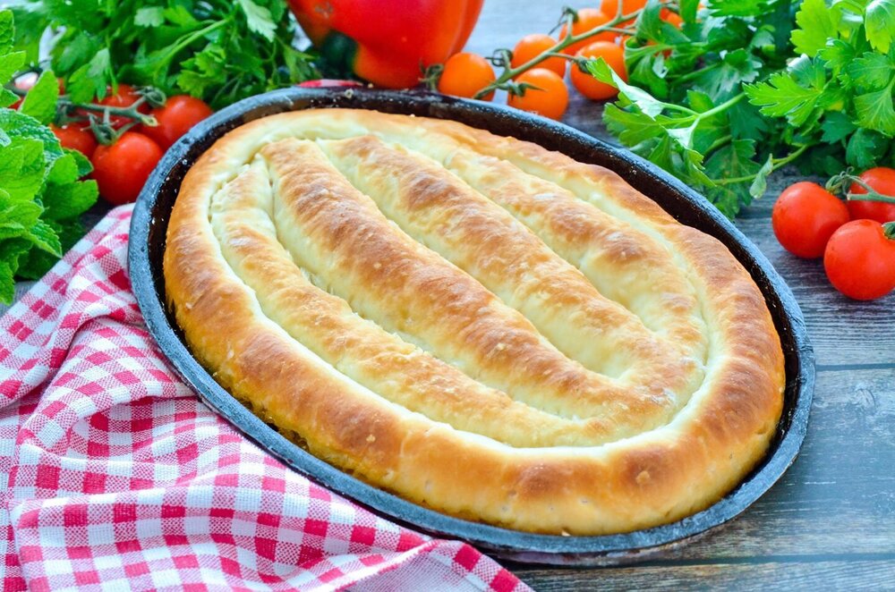 Armenian Matnakash Bread in the Oven