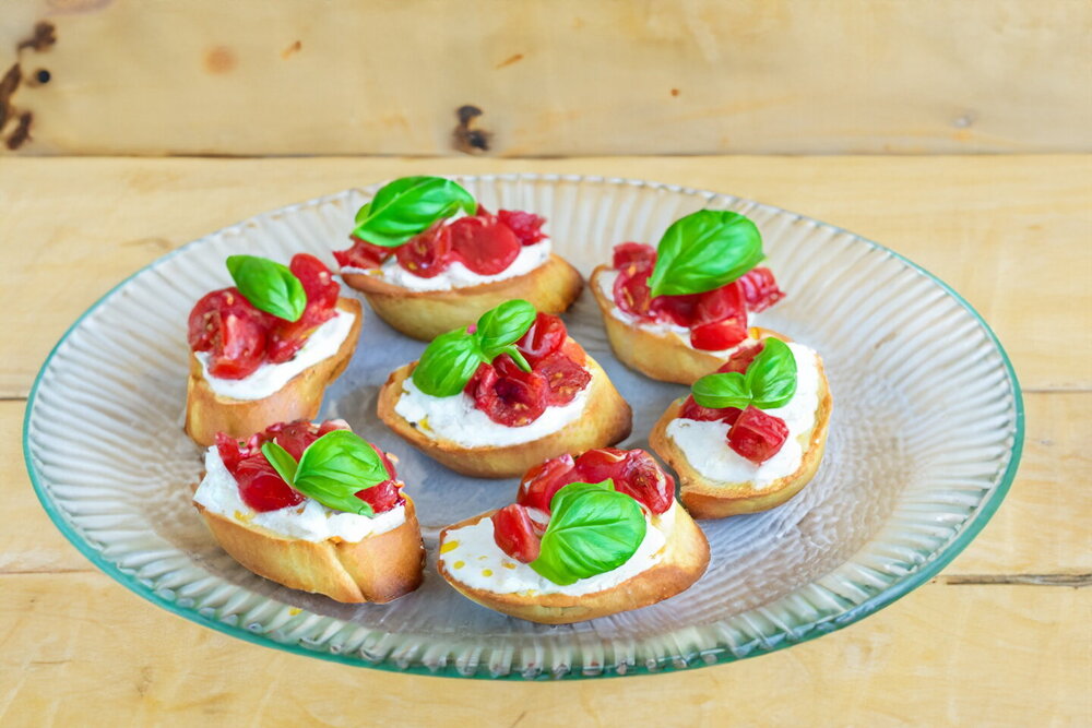 Bruschetta with Stracciatella