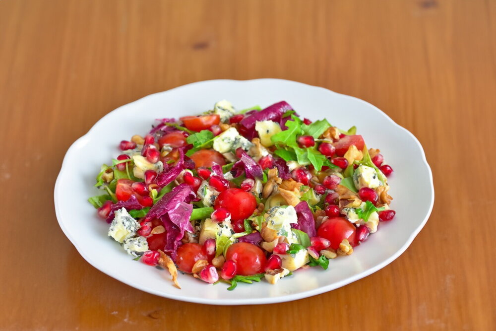 Pomegranate and Cheese Salad