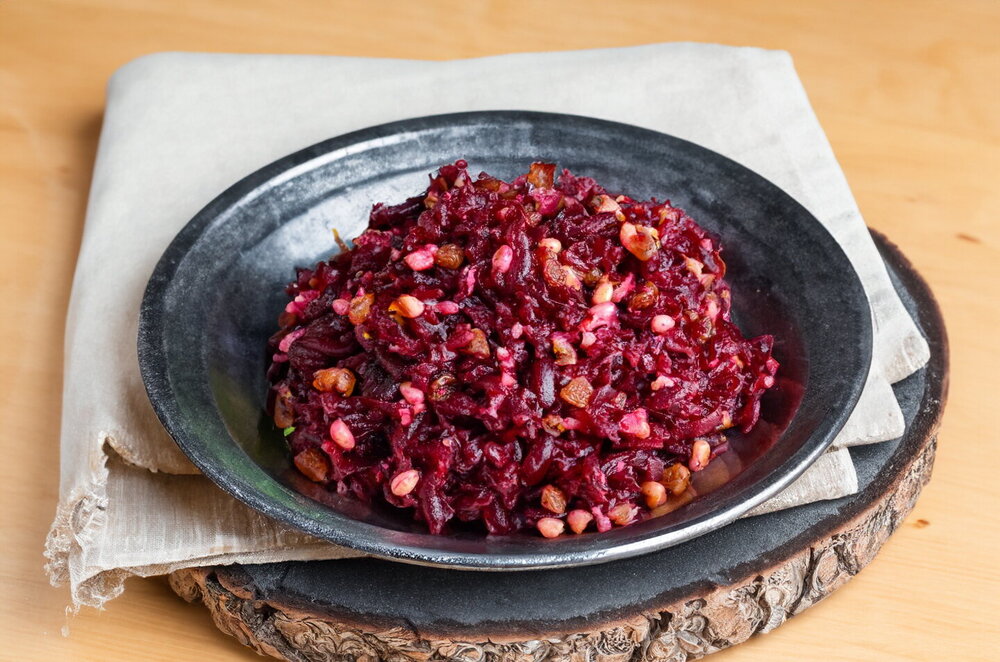 Beet Salad with Raisins