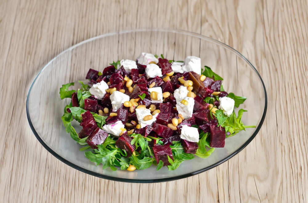 Beet Salad with Brined Cheese