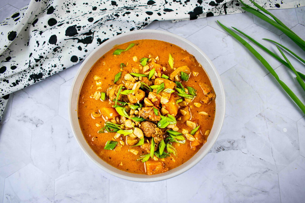 Chicken soup with peanut butter