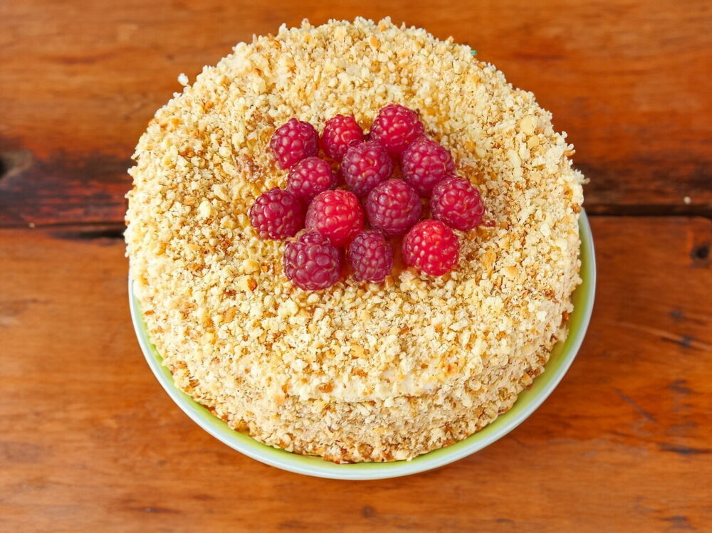 Cottage Cheese Cake with Cottage Cheese Cream