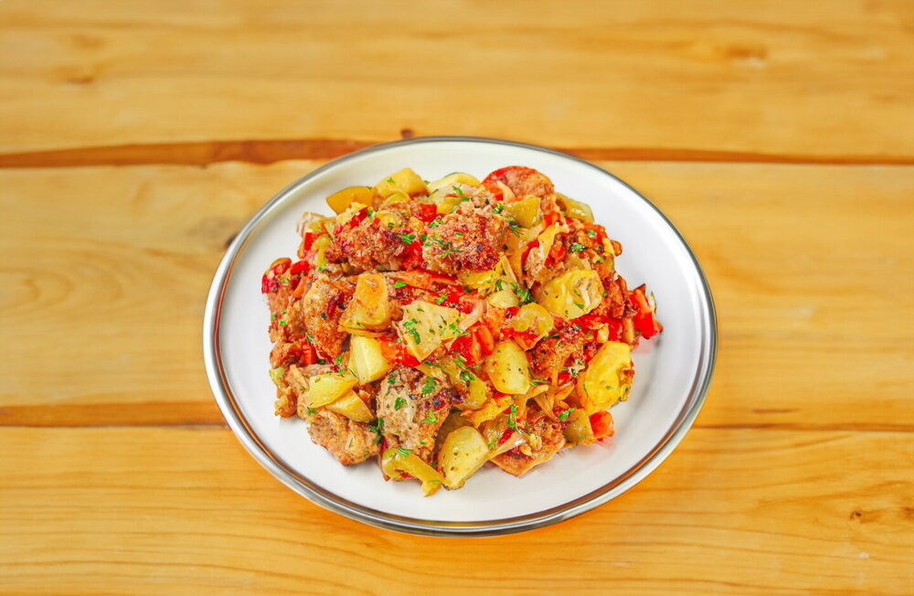 Oven-Baked Soy “Meat”