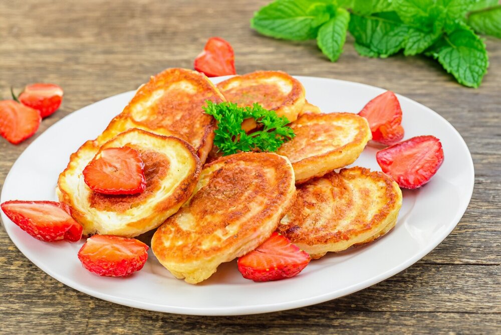 Fluffy Yeast Pancakes with Sour Milk