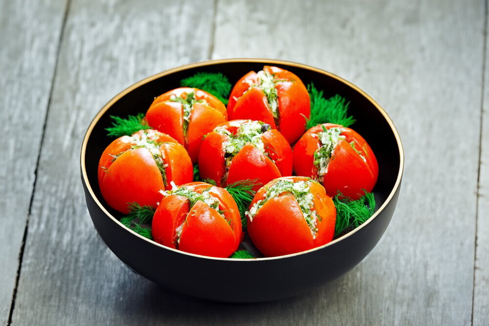 Quick Tomatoes with Garlic and Herbs