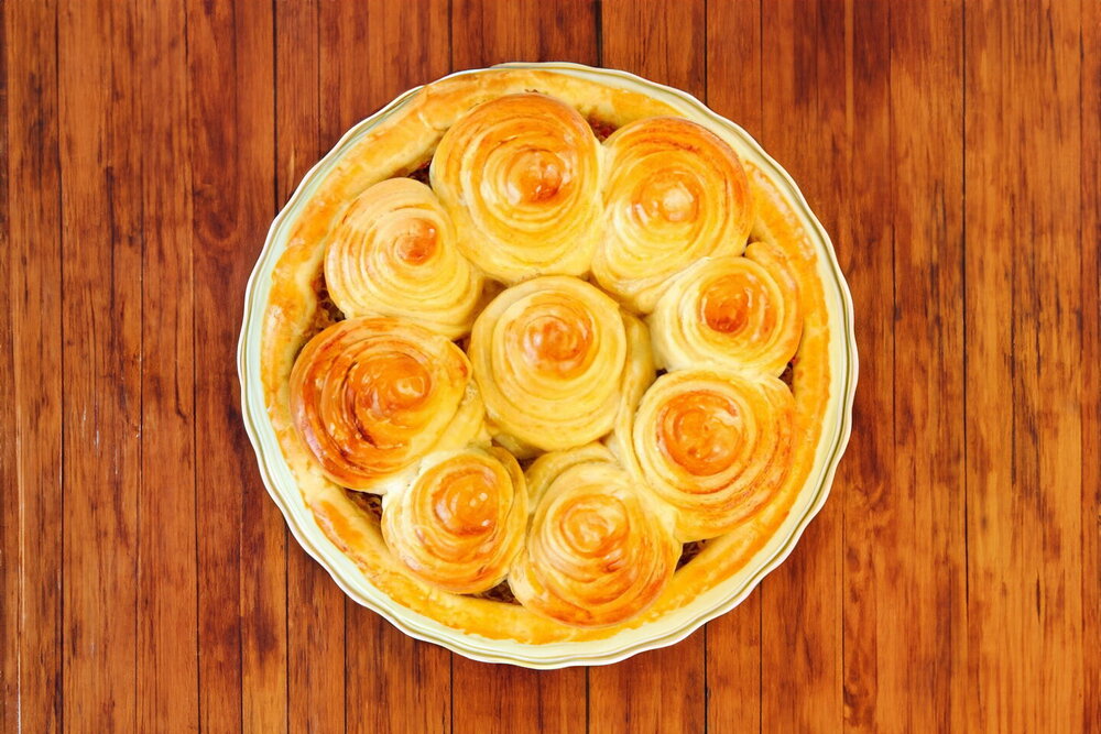 Oven-Baked Sauerkraut Pie