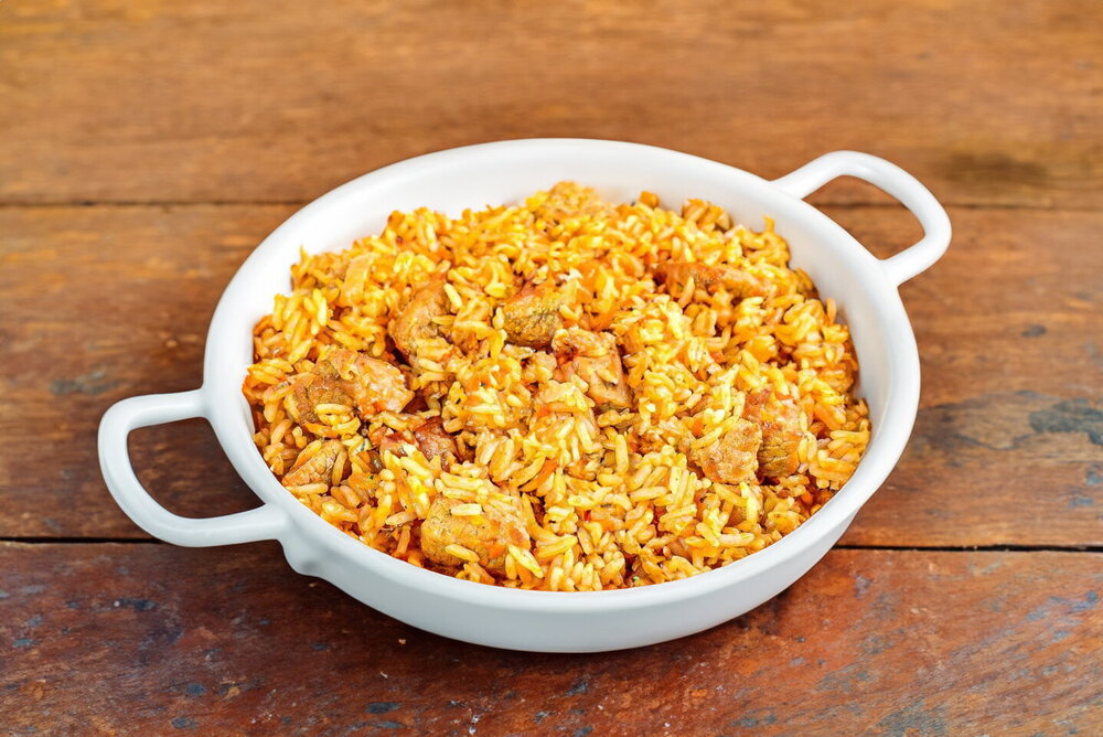 Pilaf with Tomato Paste