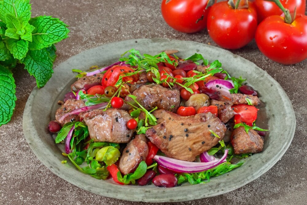 Bean and Meat Salad