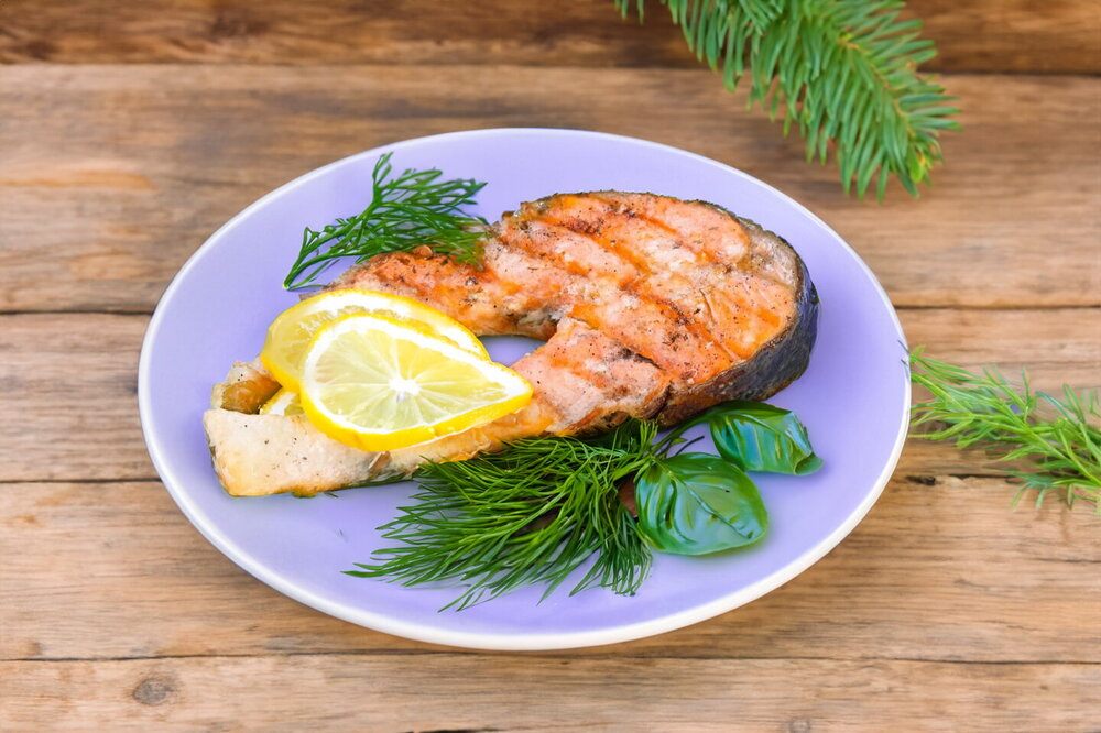 Pan-Fried Coho Salmon Steak