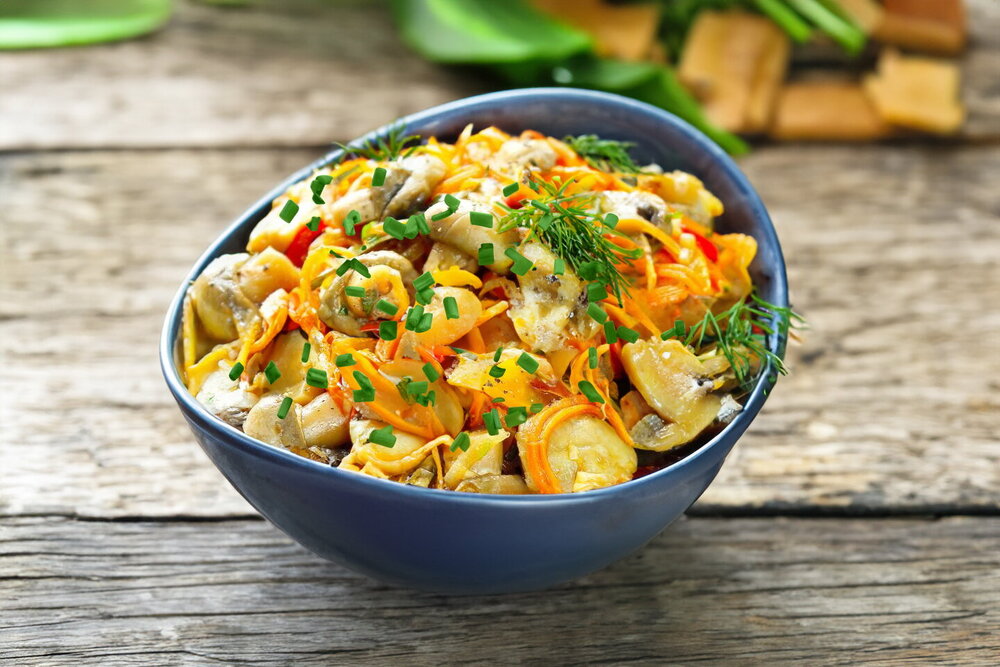 Korean-Style Mushroom Salad