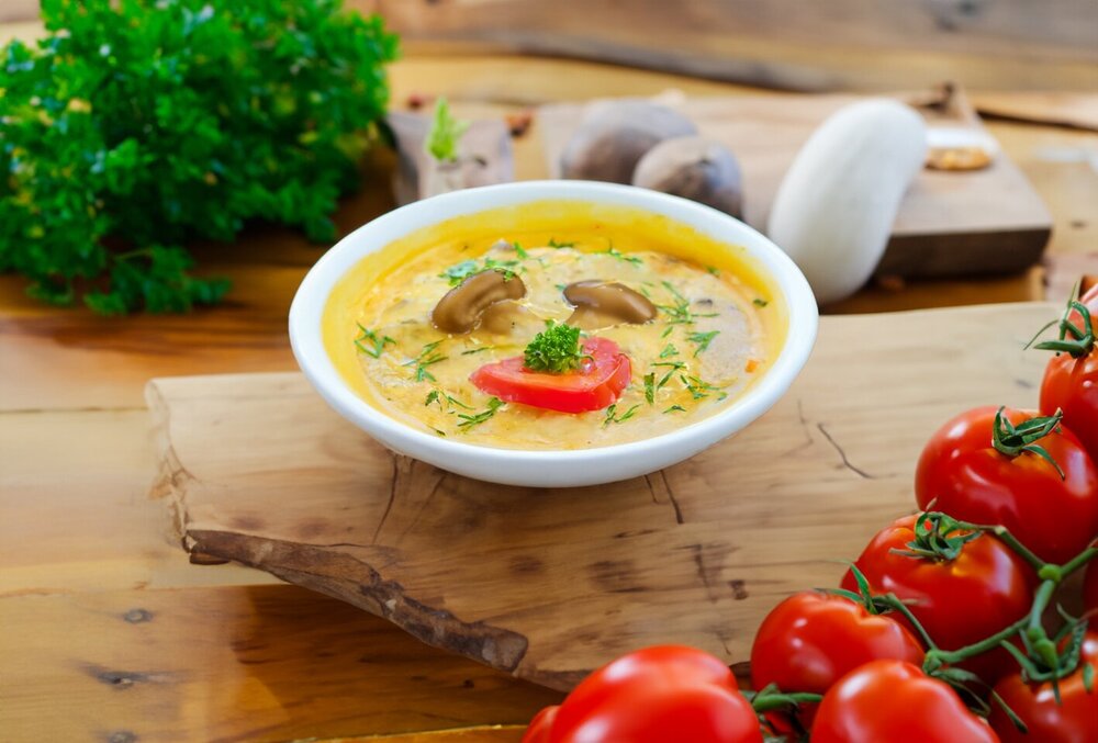 Chicken and Mushroom Julienne with Sour Cream