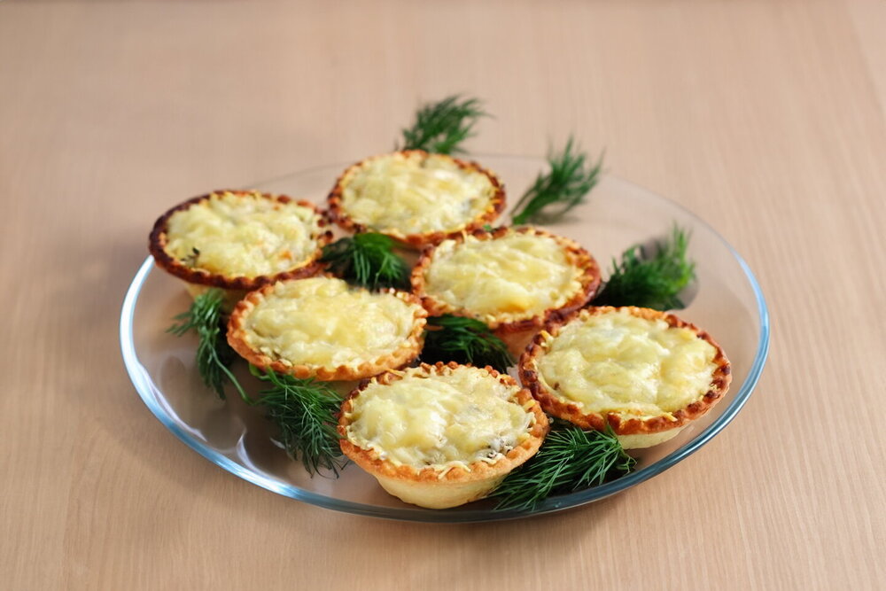 Mushroom Julienne in Tartlets (Oven-Baked)