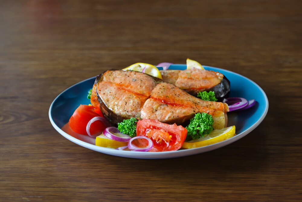 Oven-Baked Sockeye Salmon Steaks
