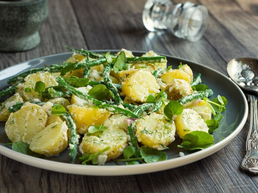 Potato and green bean salad