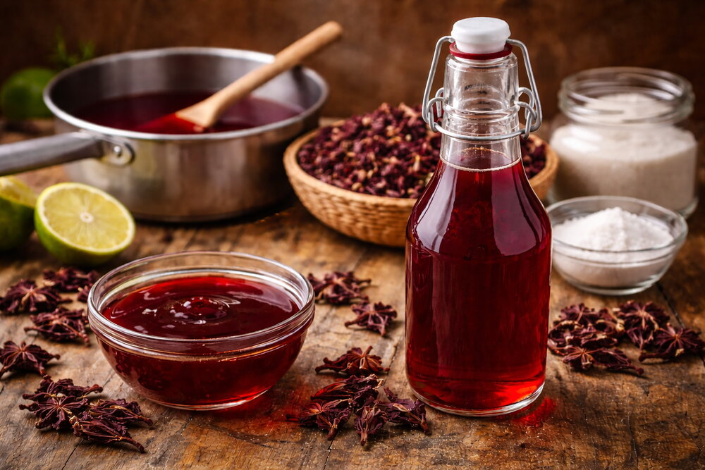 Hibiscus Flower Syrup