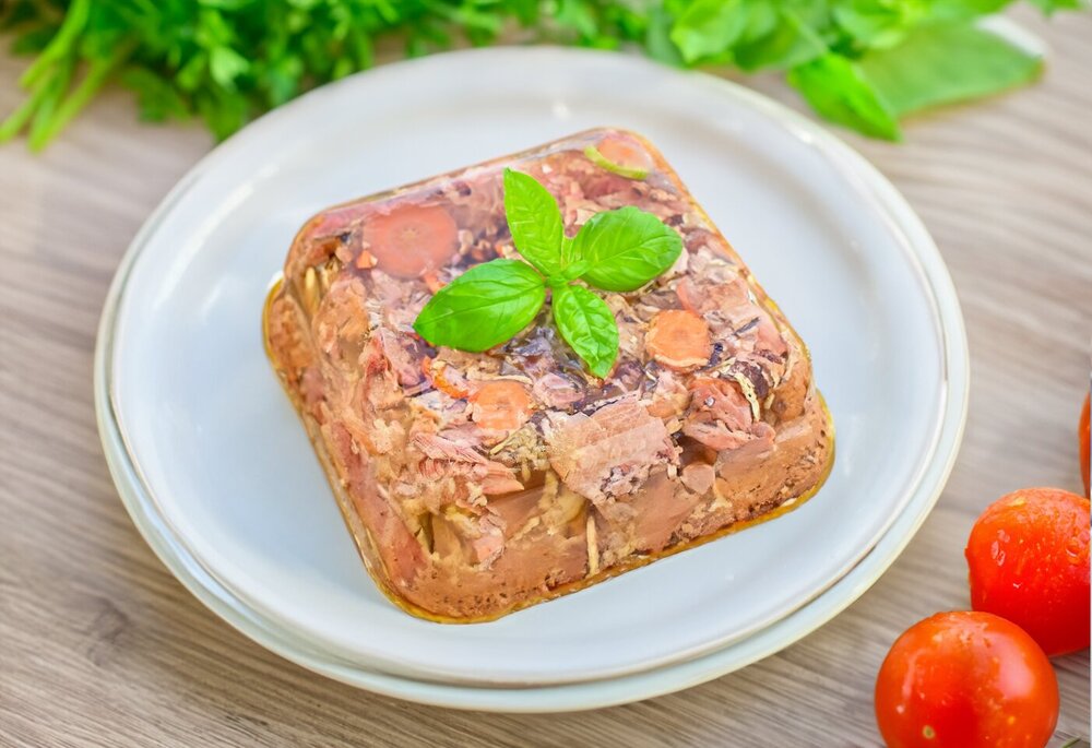Pork Hock Aspic with Gelatin
