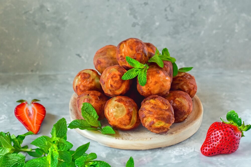 Fried Condensed Milk Doughnut Holes