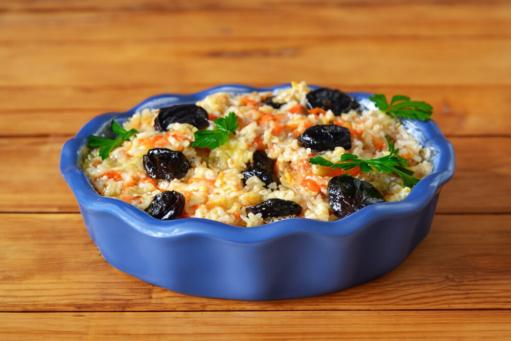 Meatless Vegetable Pilaf with Carrots