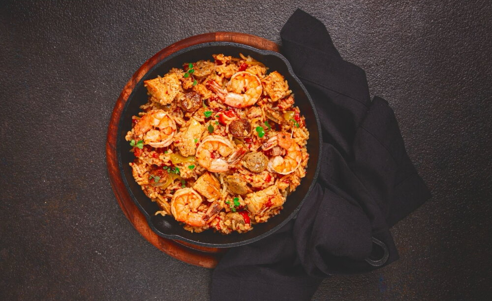 Prawn jambalaya