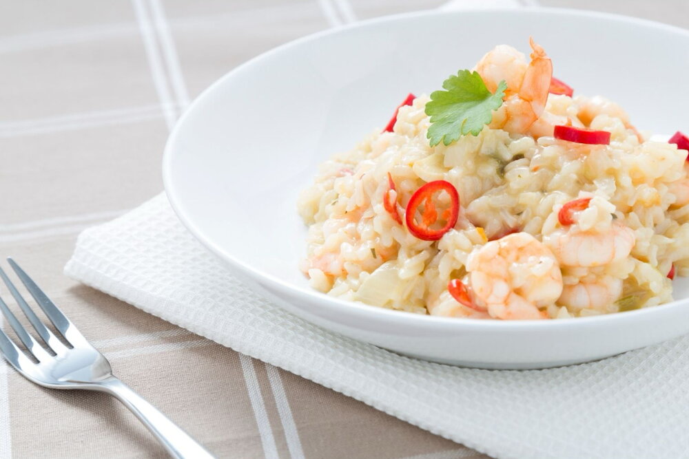 Prawn risotto
