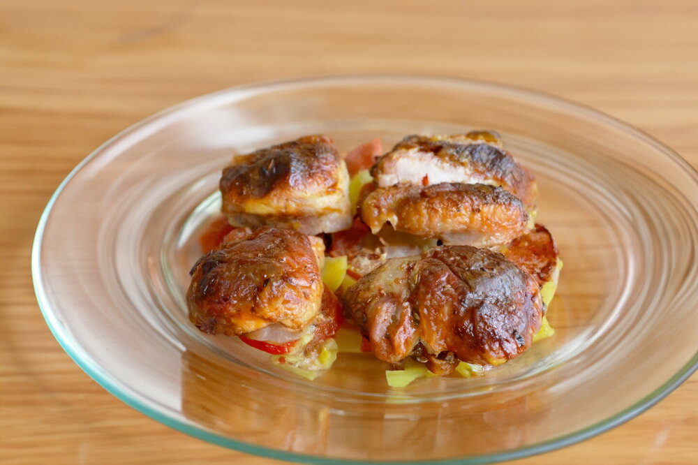 Oven-Baked Chicken and Potatoes in Kefir